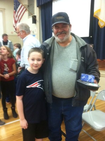 Ben and Grandpa 2017 veteran memorial